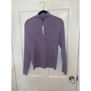 Melissa Paige‎ Purple Ribbed Turtleneck size L NWT